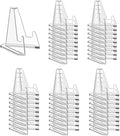 50 Packs Card Display Stand, 2.2 inch Acrylic Easel Mini Card Stand by Pairswind