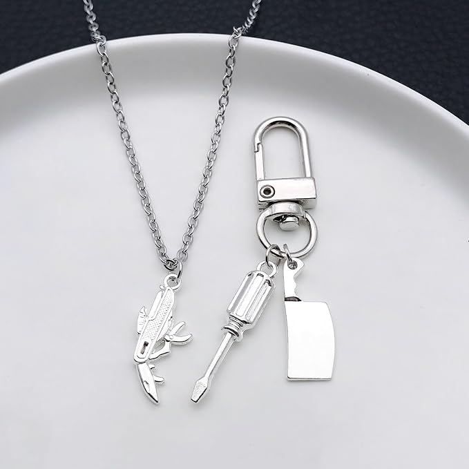 WOCRAFT 60pcs Bright Silver Tools Charms Bracelet Charms - Image 6