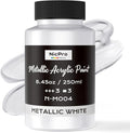 Nicpro Metallic Pearl White Acrylic Paint, 8.45oz/250ml White Craft Paint | by Nicpro