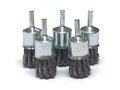 Benchmark Abrasives 1 Inch Knot Wire Brush for Drill & Die Grinder, Paint Removal, Cleaning, Deburring - 1/4" Shank, Drill Grinder Attachment (5 Pack) - Carbon Steel