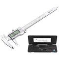 Neoteck 8 inch Digital Caliper Vernier Caliper Stainless Steel LCD Display Digital Caliper Measuring Tool with Fraction/Inch/MM Conversion Used for Inside and Outside Diameter,Depth,Step Measurement