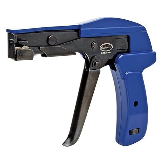 Eastwood Professional Cable Tie Gun Fastening and Cutting Tool Fastening Tool Die-Cast Steel Flush Cut Point Zip Tie Gun