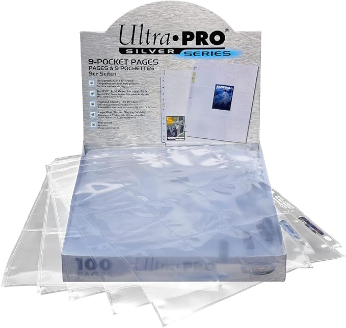 Ultra PRO - 11-Hole Punch 9-Pocket Pages Silver Series, 100 Pages to Store - Image 5