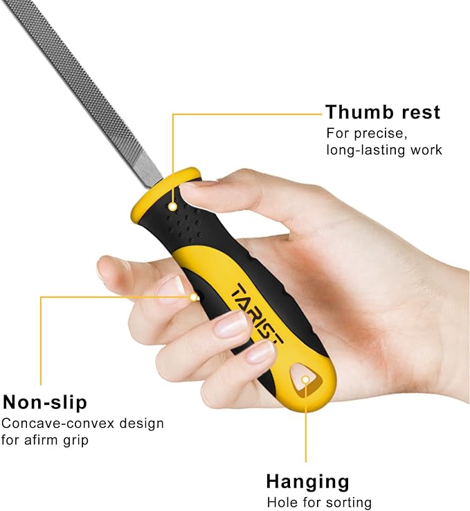 8 inch Square Metal File, Professional Carbon Steel file, Tool Sharpener for Professionals and DIY