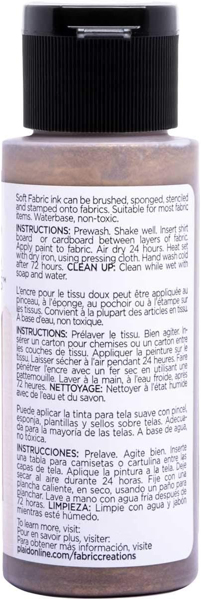Fabric Creations Fabric Paint, 2 oz, Metallic Bronze - Image 2