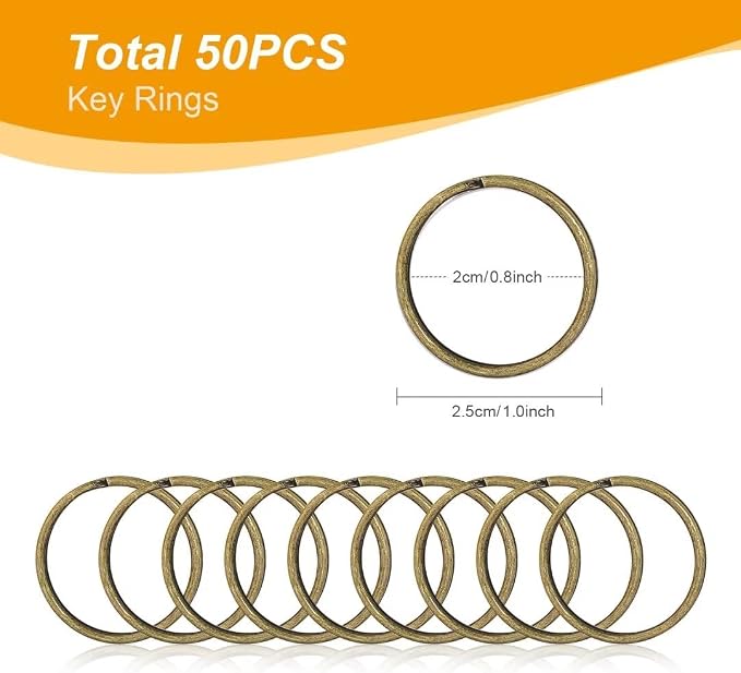 100PCS Swivel Snap Hooks with Key Rings, Premium Metal Swivel Lobster Claw - Image 3