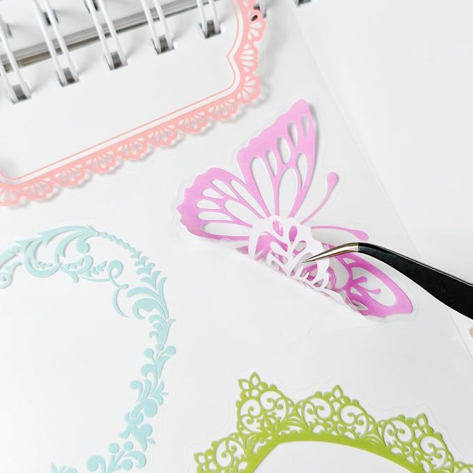 130 Pcs Lace Scrapbook Stickers - Image 3