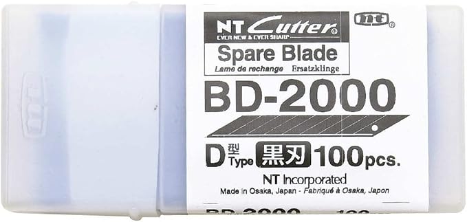 NT CUTTER 9mm Snap-Off Precision Blades, 30 Degree Blades, 100-Blade/Pack - Image 4