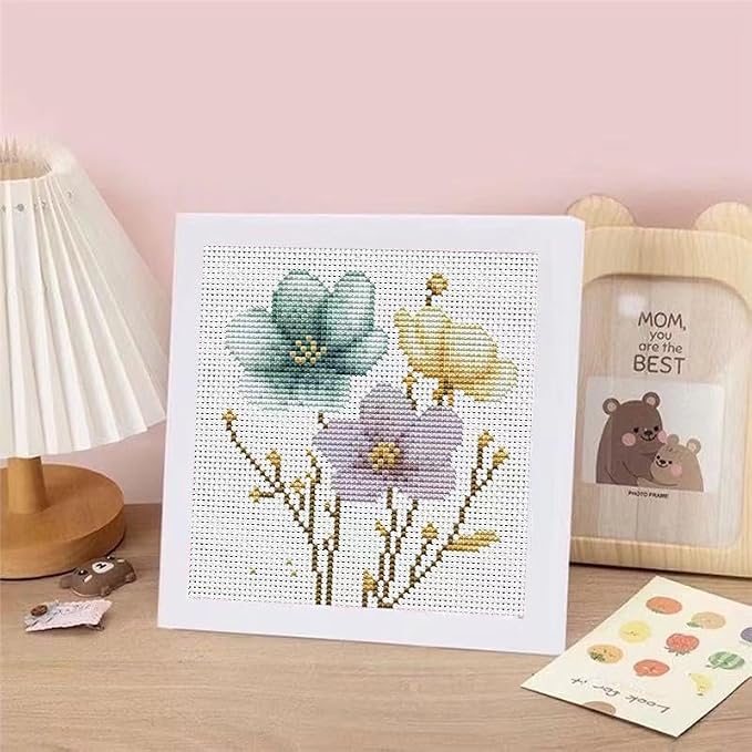 Tiwabb Cross Stitch Kits for Adults Beginners, Flowers Cross Stitch Kits - Image 7