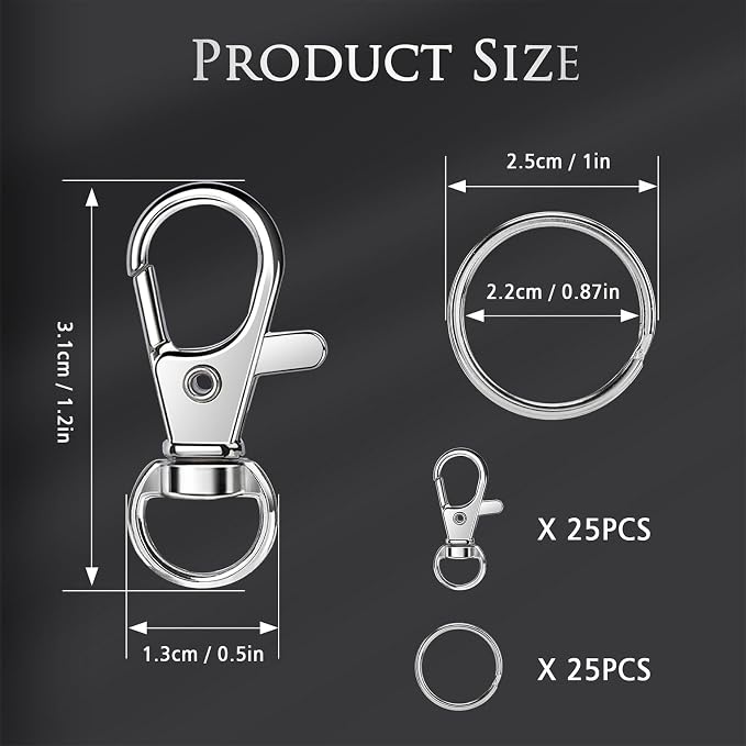 Bonison 50 PCS Keychain Making Kit - Image 2