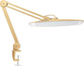 Neatfi XL 2,200 Lumens LED Desk Lamp with Clamp, 24 Watt Bright Architect Task Lamp, 20 Inches Dimmable Computer Light, Adjustable Desk Light for Home, Office, Crafts, Nails & Hobbies (Non-CCT, Gold)
