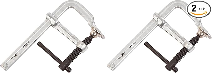 Wilton Mini F-Clamp, 4" Opening, 2-1/4" Throat, 400 Lbs. Clamping Force (Model MMS-4) (Pack of 2)
