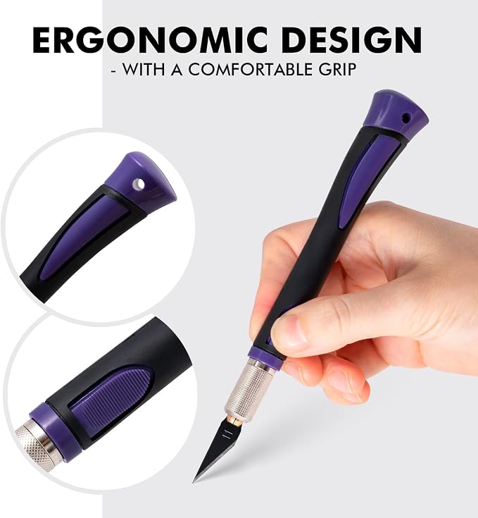 FOSHIO Precision Exacto Knife Set, 2 Pack Craft Knife - Image 2