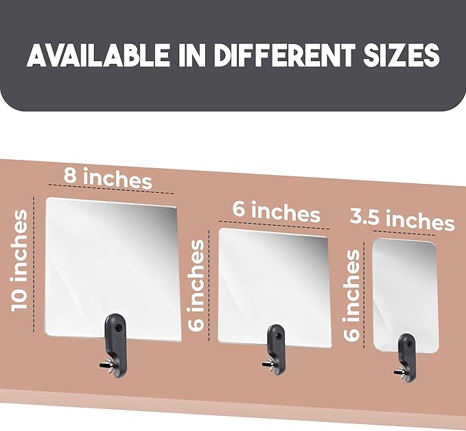 Inspection Mirror Replacement Works with Extend A Vue Extension Poles, 3.5 inch x 6 inch