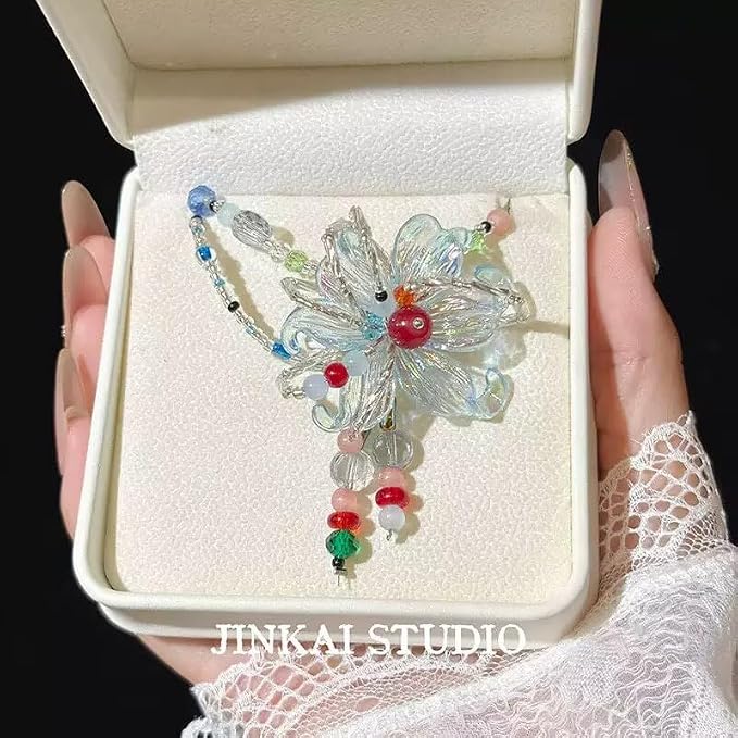 40pcs Flower Shape Beads Transparent Color Flower Bead Color Lily Beads - Image 4