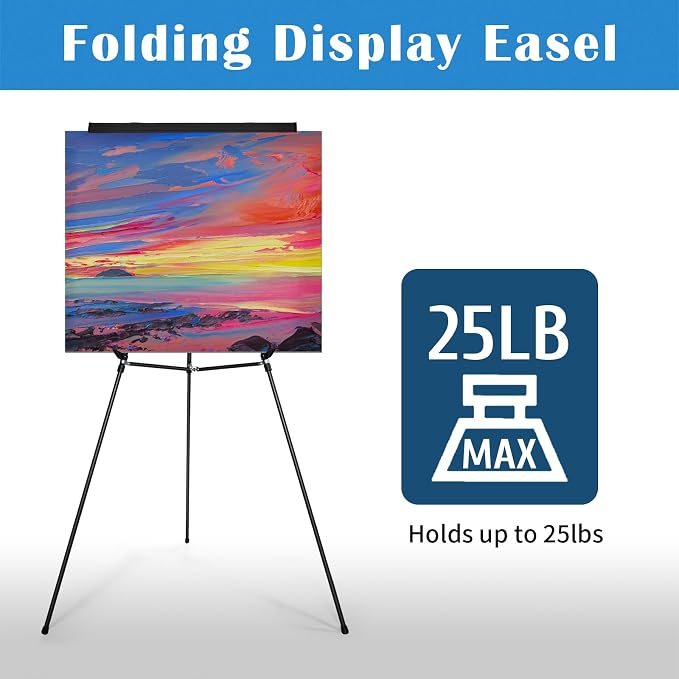 Falling in Art Extra Large 70" High Flip Chart Tripod Display Easel, Showroom - Image 5