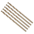 Drill Bit, #39 Cutting Diameter, 4341 HSS Gold Finish 118° Cutting Angle Number Jobber Bits - (Applications: for Drilling Soft Metal Plastic Wood), 5-Pieces