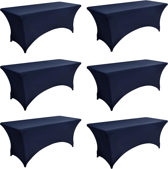 6-Pack 6ft Spandex Table Covers by Unknown