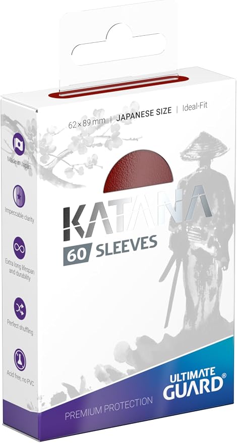 Ultimate Guard Katana Sleeves Japanese Size Red - Image 2