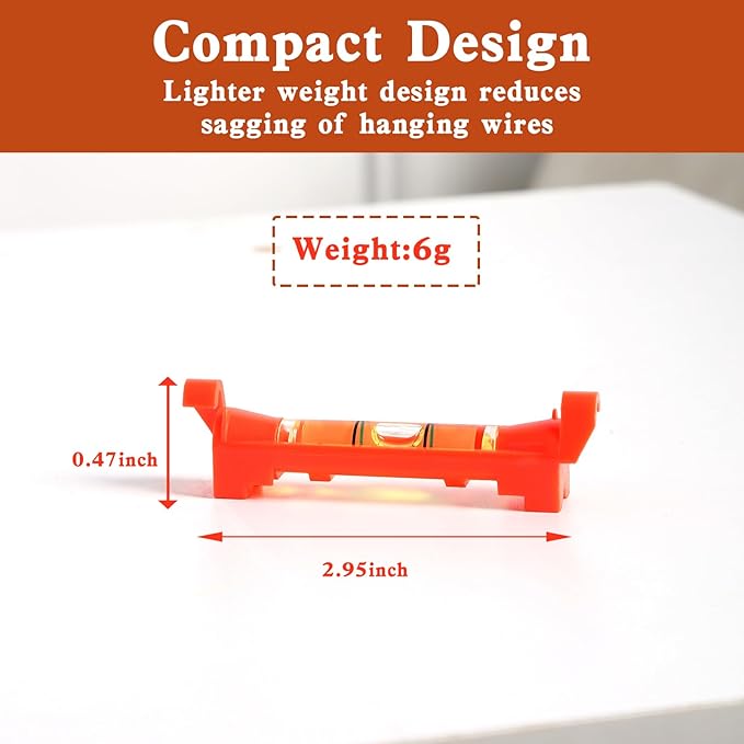 BETHEL 5 PCS Hanging Line Level Bubble String Leveler Tools Small Spirit Levels for RV Landscape Camper Construction Measure Work