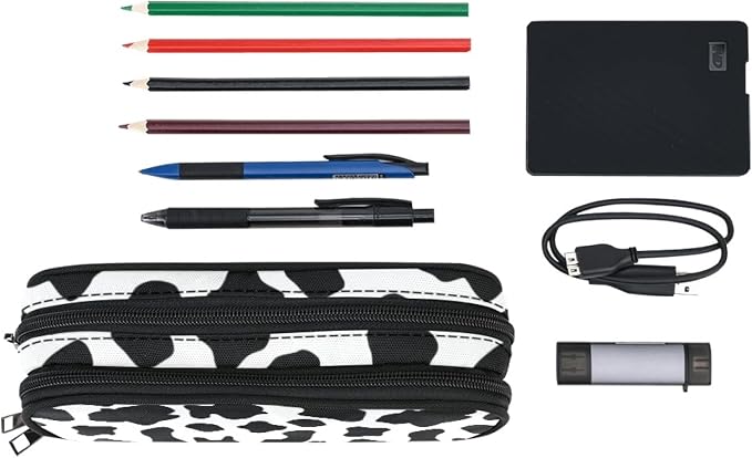 ANANGTEE Cow Print Pencil Pouch Case - Image 2