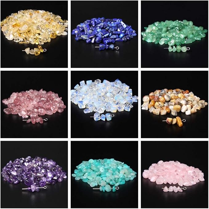 Natural Chip Stone Beads Tiger Eye 5-8mm About 400 Pieces Irregular Gemstones - Image 5