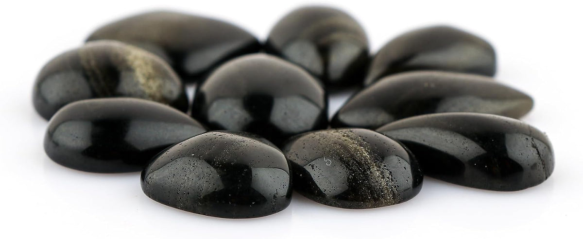 10pcs, Natural Gemstone Cabochon, Wholesale Assorted Flatback Crystals - Image 3