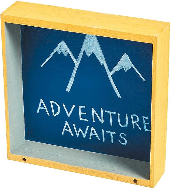 Fun Express - DIY Unfinished Wood Box Frames Unfinished Wooden Rectangle Shadow - Image 5