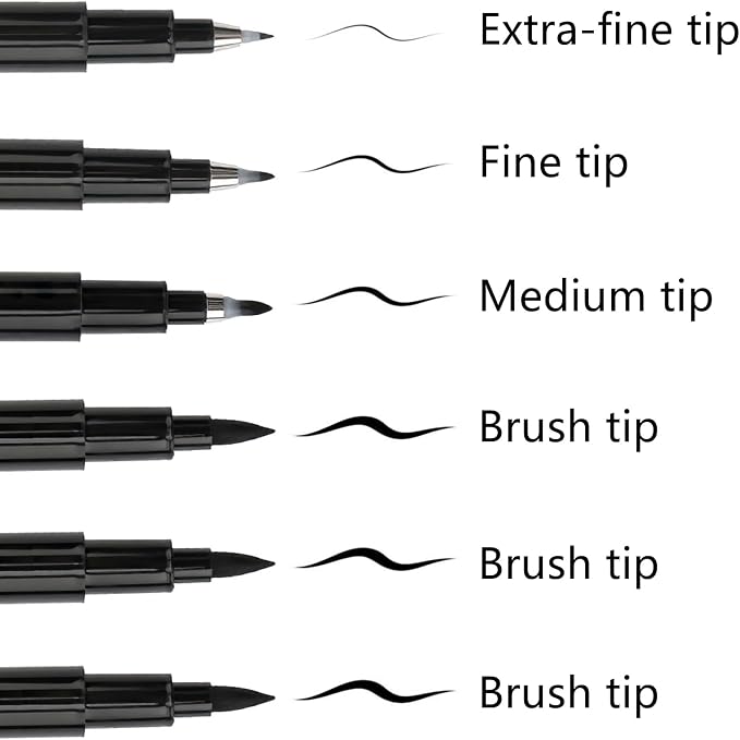 SAYEEC Calligraphy Brush Pens, Refillable Hand Lettering Pen - Image 3