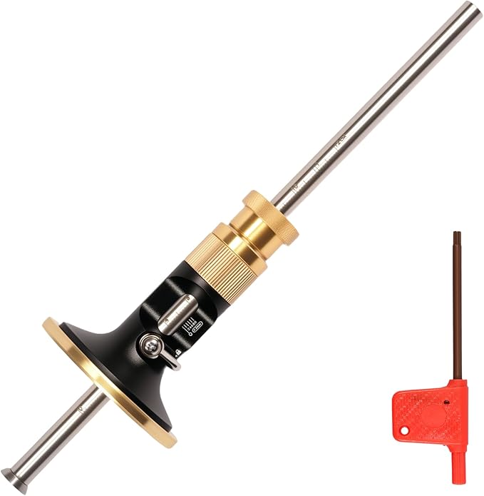 Wheel Marking Gauge 0.2 mm High Precision Woodworking Scribing Gauge Metal Scriber Marking Tool Efficient Rolling for Woodworking Projects Carpenter