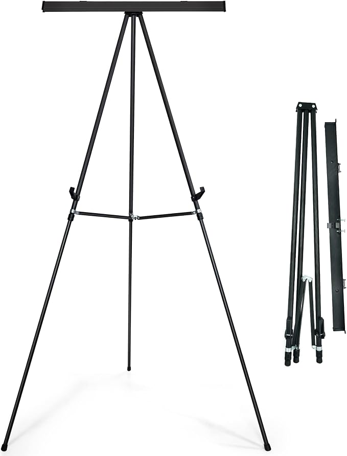 Falling in Art Aluminum Flip Chart Display Easel Stand by FallinginArt
