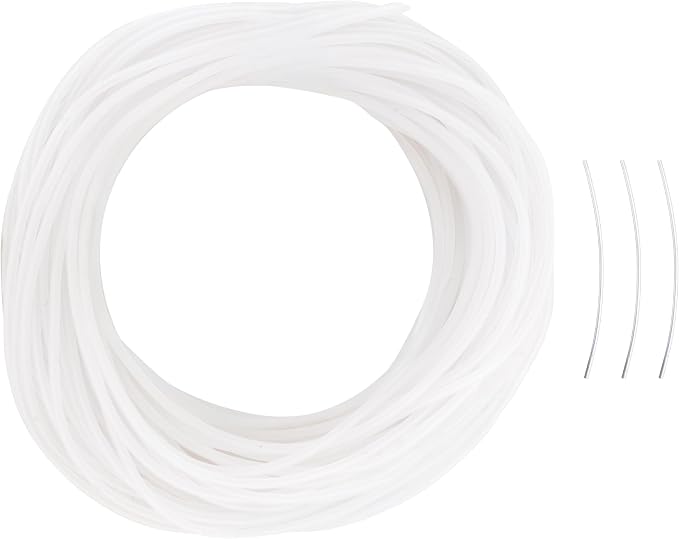 Pepperell Pony Bead Lacing – Hollow Lacing Tube Cord, Frost Color | 60 ft by PepperellCrafts