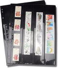 MUDOR Stamp Pages for Stamp Collection Album Binder, 4 Vertical Pockets | 10 by MUDOR