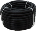 Flexible Polyethylene HDPE Non-Split Corrugated Wire Loom Tubing (Black, 1-1/2" Dia. x 100 ft)