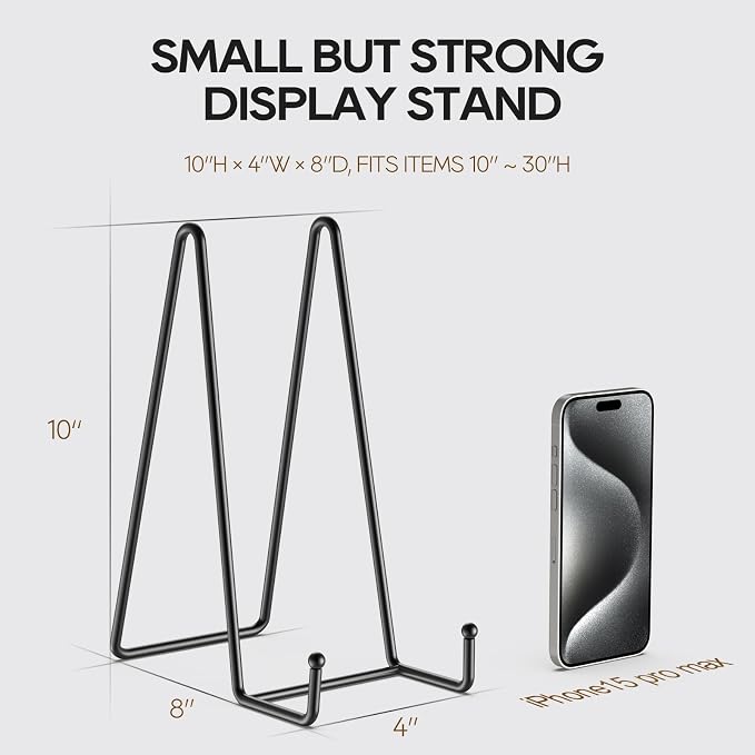 3 Pack 10 Inch Plate Stands for Display - Image 2