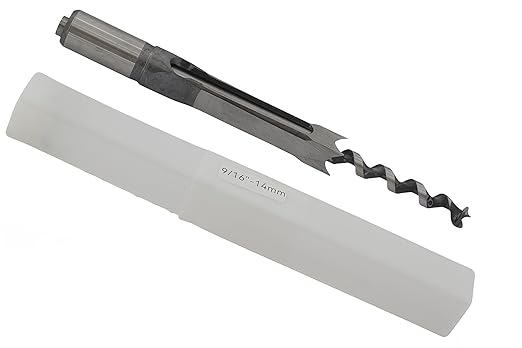 7PC High-Speed Steel Square Hole Mortise Chisel Drill Bit Set for Woodworking, 6/25“ 1/4“ 5/16“ 3/8“ 2/5“ 1/2“ 9/16“ Sizes, Ideal for Mortising Machines and Drill Press Attachments