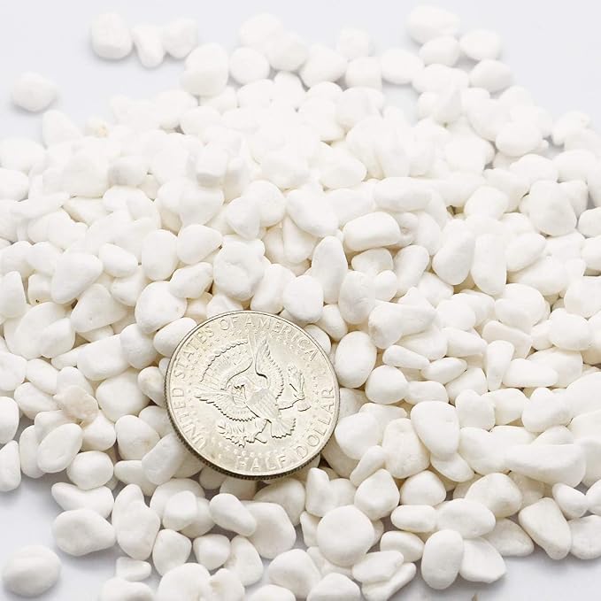 TOYPOPOR Mini White Rocks Stone Decorative Pebbles Vase Fillers Succulents - Image 7