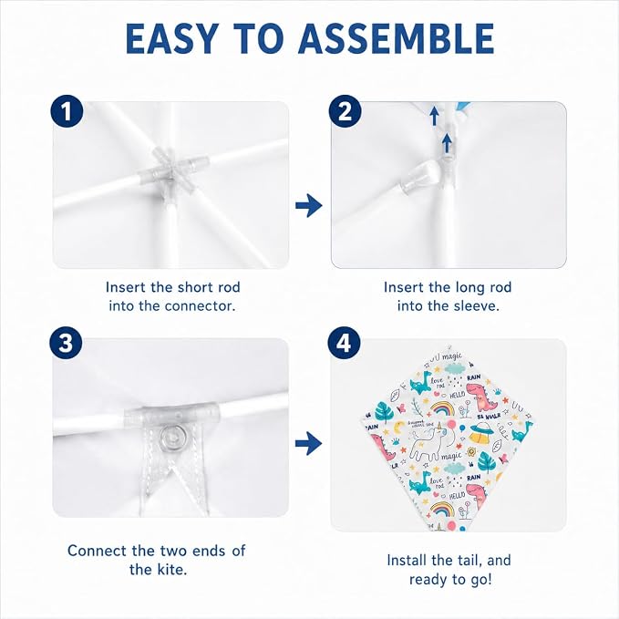 DIY Blank Kites for Kids, Bulk Kites for DIY Decorating Coloring, Kite Making - Image 2