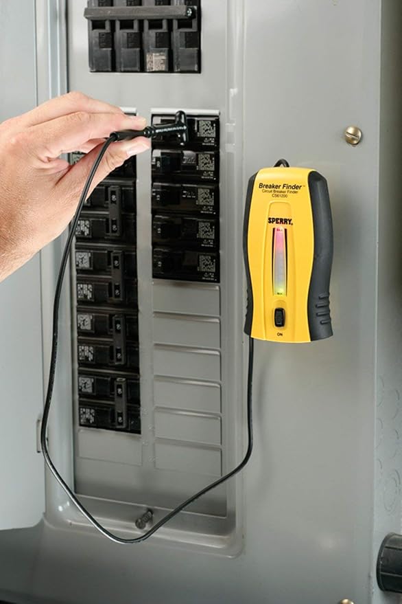 Sperry Instruments CS61200P Electrical, 120V AC, 60Hz, Includes: CS61200AS Light and Switch, 2 Pc Circuit Breaker Finder and Accessory Kit, As Shown in The Image