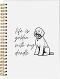 Goldendoodle Dog Spiral Notebook, Gift by bitkan