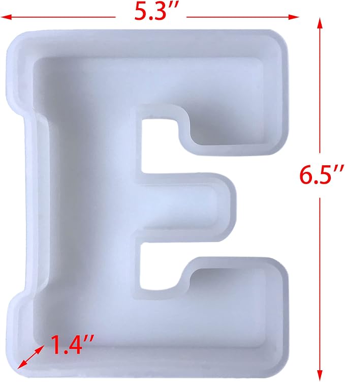 6 inch 26 Pack English Alphabet Silicone Letter Mold - Image 8