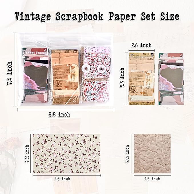 Vintage Scrapbook Background Paper - Image 5
