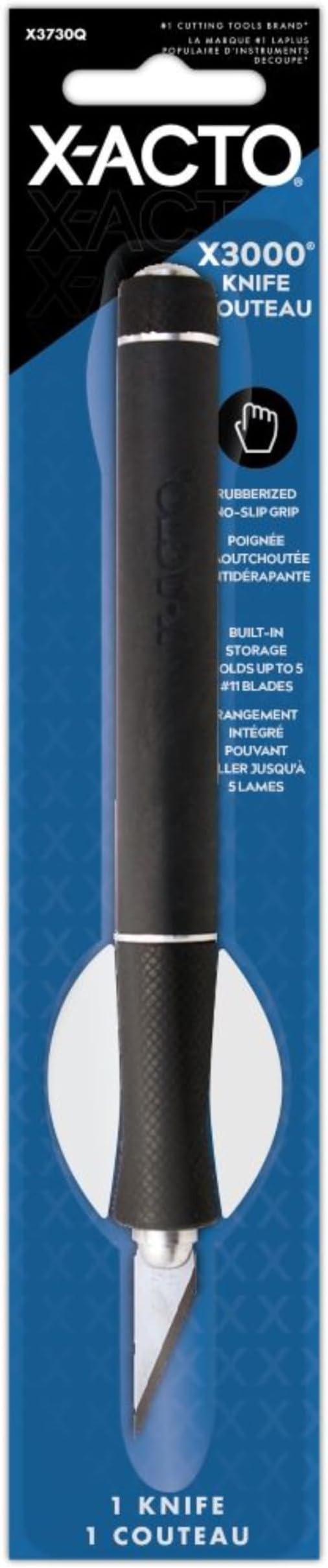 X-ACTO Rubber-Barrel Hobby Knife, X3000 Knife, Includes Three #11 Blades by Unknown