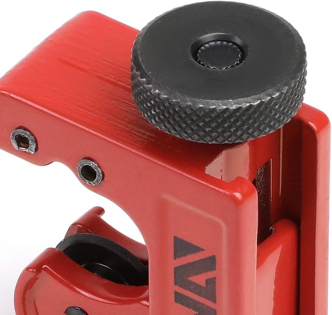 DNA Motoring TOOLS-00104 Handy Mini Tubing Cutter, 1/8-7/8 Inches, Portable Cutting Tool w/Robust Knob, Alloy Steel Cutting Edge, Aluminum Body
