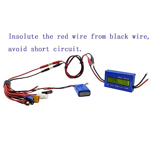 Blomiky from 4.8V to 60V 100A Voltage Tester Battery Power Consumption Performance Analyzer Monitor with Backlight Digital LCD Screen for Solar RC Voltage Current Discharge Watt Meter