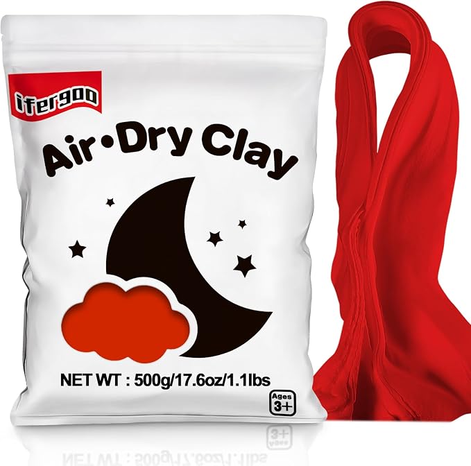 ifergoo Red Air Dry Clay by iFergoo