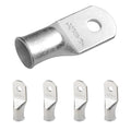 SELTERM 5pcs 2/0 AWG 1/4" Stud Tinned Copper Wire Lugs, Battery Lugs, Ring Terminals, Battery Cable Ends, 00 Gauge Ring Terminal Connectors, UL Marine Grade Electrical Battery Terminal Connectors