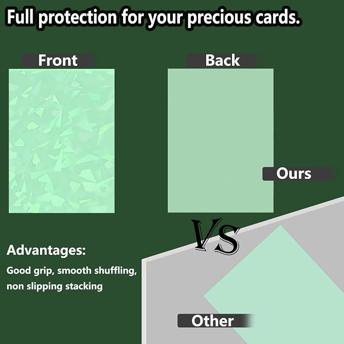 100 Count Mint Green Card Sleeve - Image 3