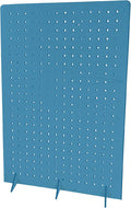 Torched Pegboard Display Stand for Jewelry, Craft Shows, Selling, Vendor Events, Tools, Peg Board Accessories Rack Organizer, XXL 15.75" L x 4.3" W x 23.75" H, Blue