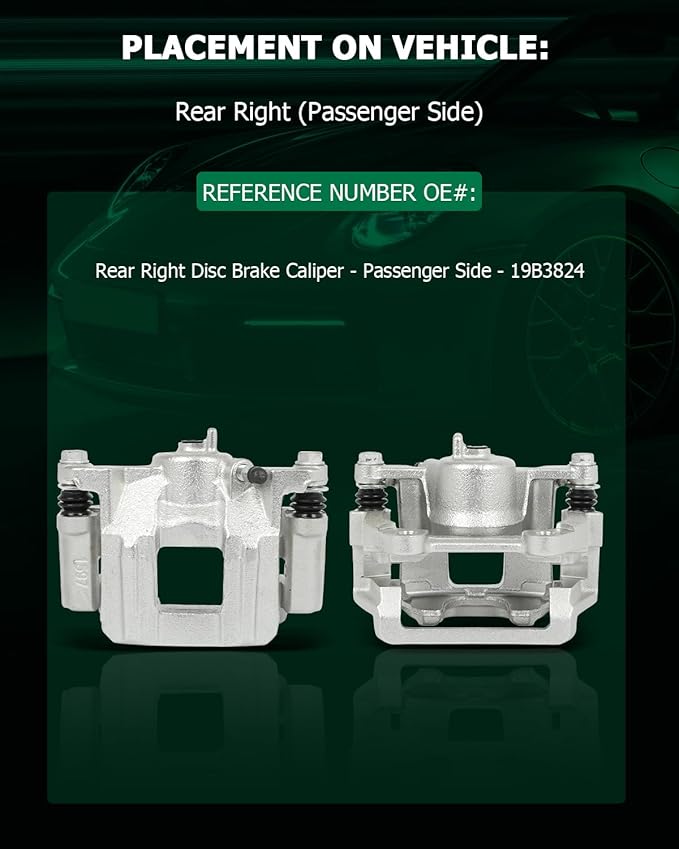 SCITOO Rear Right Brake Caliper With Bracket 19B3824 Compatible For Honda For Pilot 2009-2015